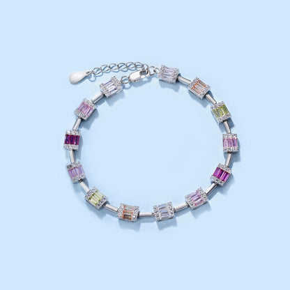 [Max Jewelry ]Dainty Charming Emerald Cut Daily Bracelet