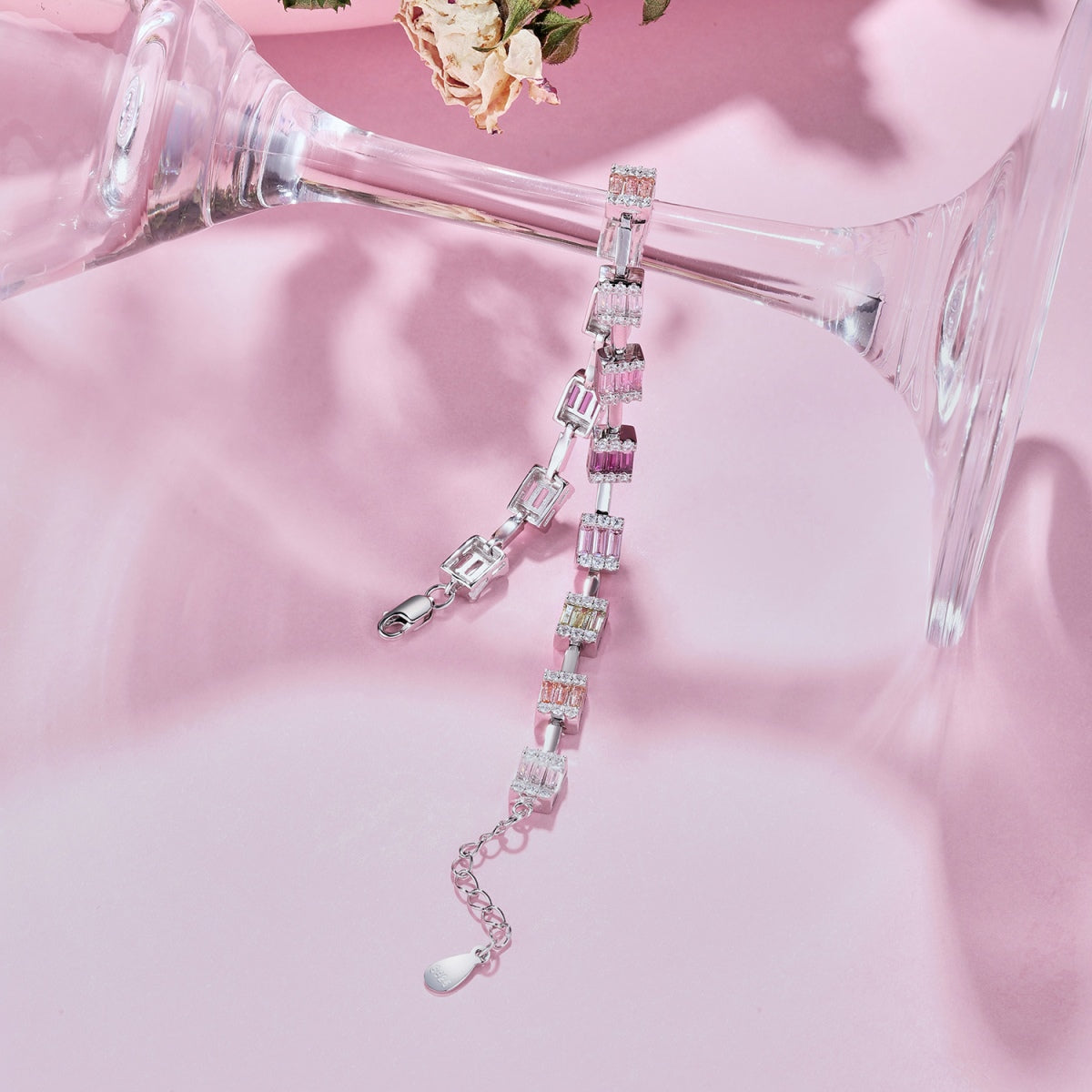 [Max Jewelry ]Dainty Charming Emerald Cut Daily Bracelet