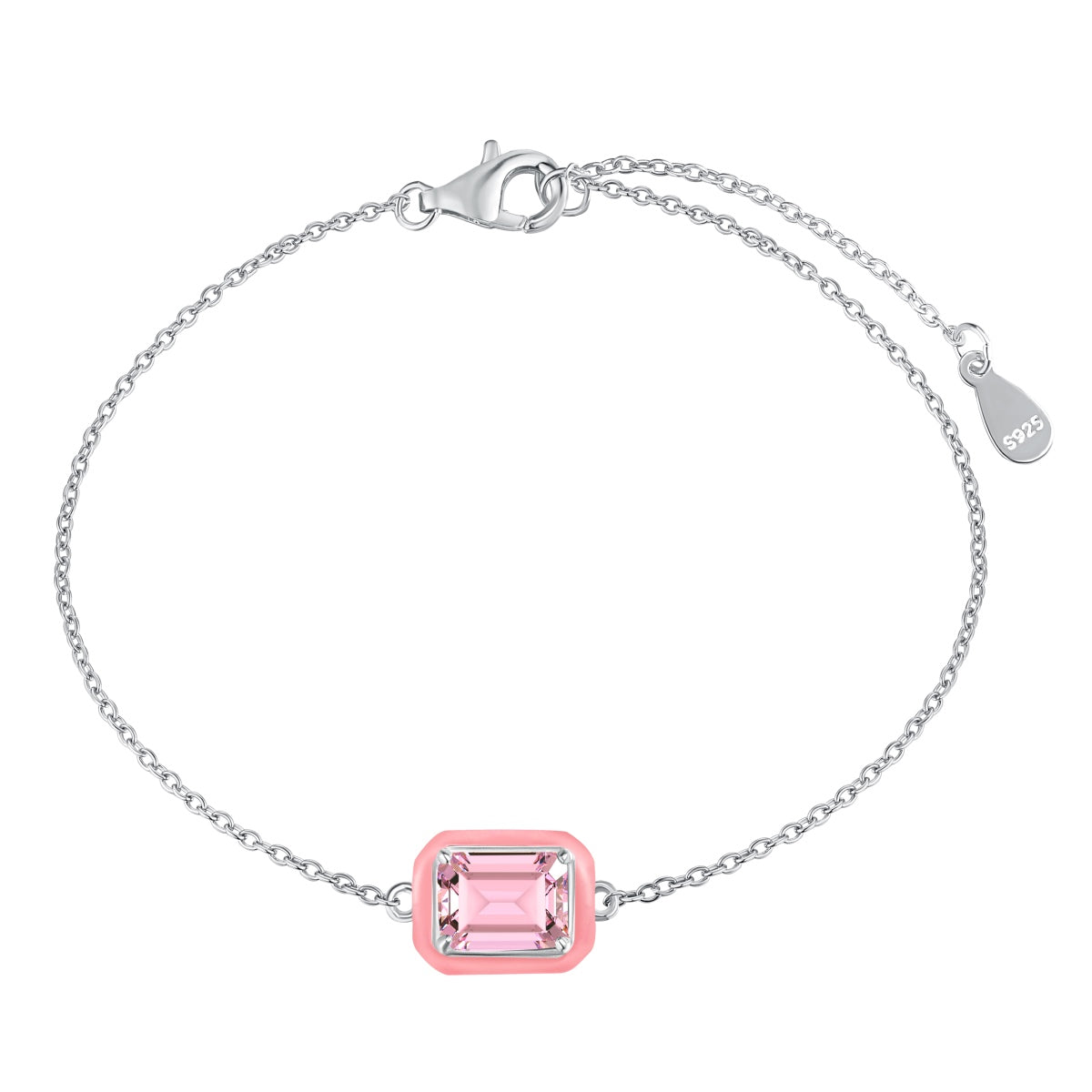 [Max Jewelry ]2.0 Carat Sparkling Colorful Emerald Cut Daily Bracelet