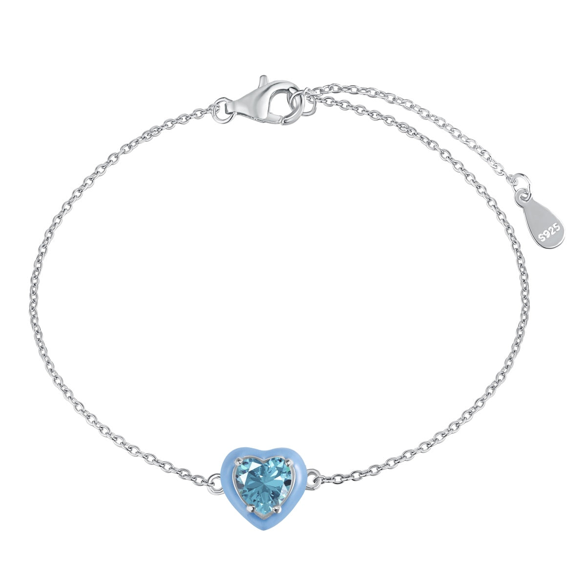 [Max Jewelry ]Sparkling Romantic Heart Shape Lover Bracelet