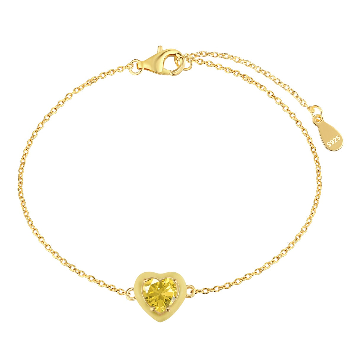 [Max Jewelry ]Sparkling Romantic Heart Shape Lover Bracelet