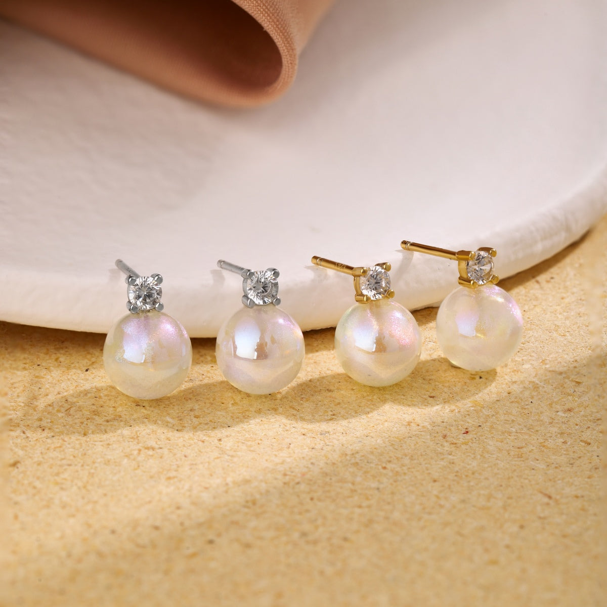 [Max Jewelry ]Symphony Mermaid Pearl Earrings