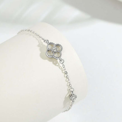 [Max Jewelry ]Delicate Four Leaf Clover Bracelet