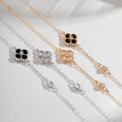 [Max Jewelry ]Delicate Four Leaf Clover Bracelet