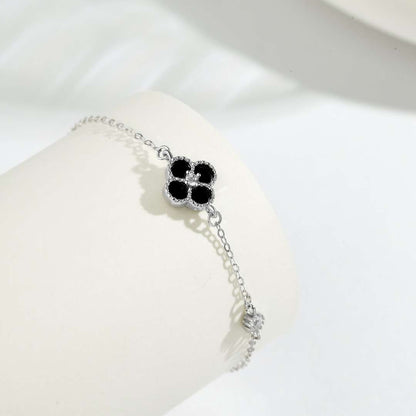 [Max Jewelry ]Delicate Four Leaf Clover Bracelet