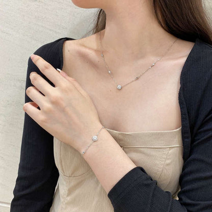 [Max Jewelry ]Dazzling Round Cut Shape Bracelet