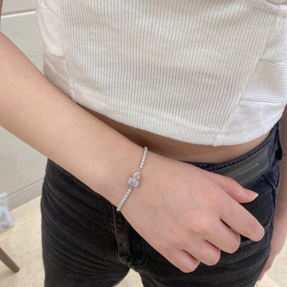 [Max Jewelry ]Dazzling Unique Multi Shape Lover Bracelet