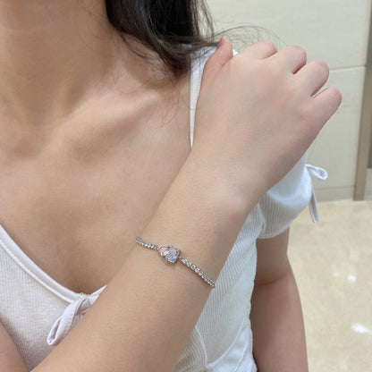[Max Jewelry ]Dazzling Unique Multi Shape Lover Bracelet