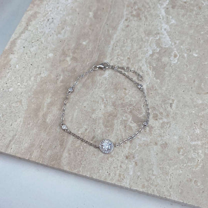 [Max Jewelry ]Dazzling Round Cut Shape Bracelet