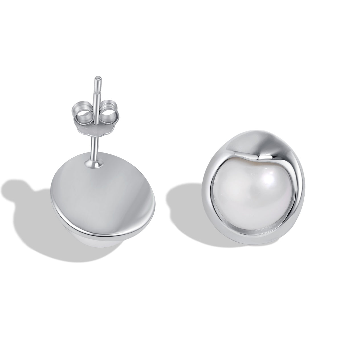 [Max Jewelry ]Dainty Bread Pearl Earrings