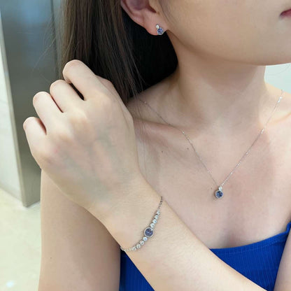 [Max Jewelry ]Luxurious Heart Of The Ocean Bracelet