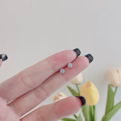 [Max Jewelry ]Sparkling Colorful Round Shape Earrings