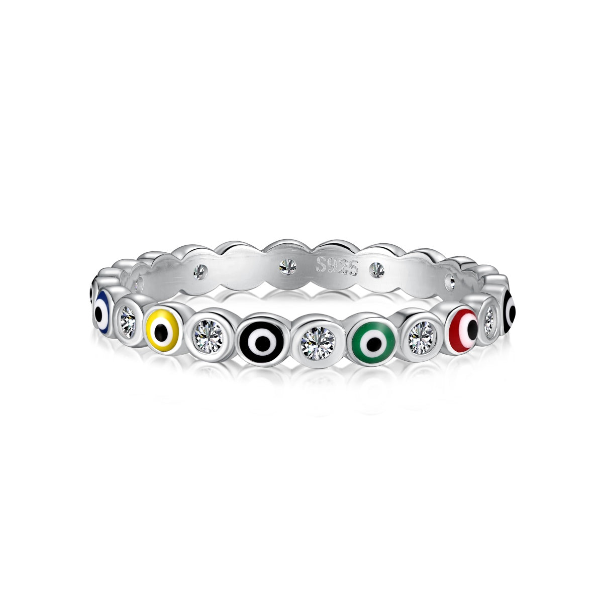 [Max Jewelry ]Sparkling Vibrant Round Shape Daily Ring