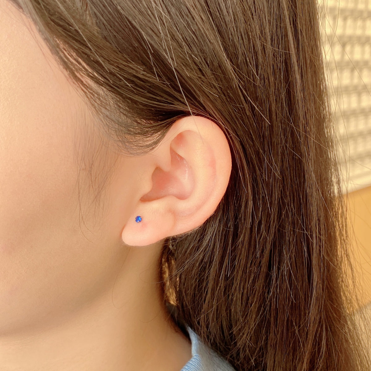 [Max Jewelry ]Delicate Solitaire Earrings