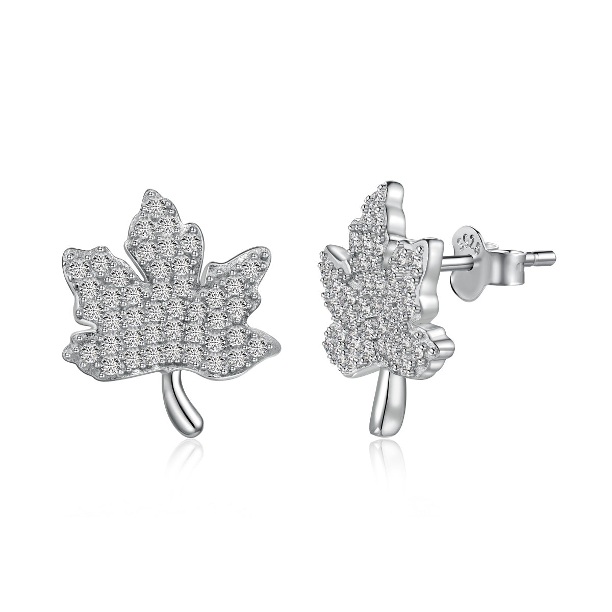 [Max Jewelry ]Exquisite Maple Leaf Design Earrings