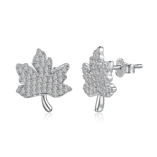 [Max Jewelry ]Exquisite Maple Leaf Design Earrings