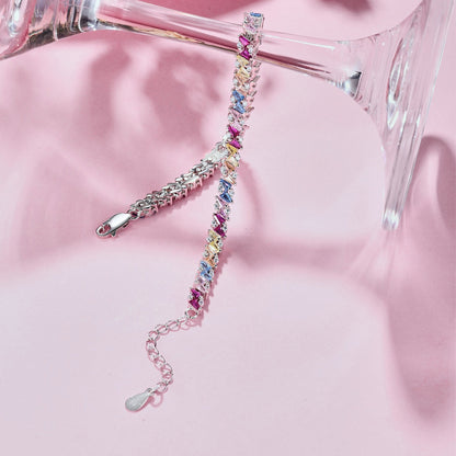 [Max Jewelry ]Ornate Sparkling Multi Cut Party Bracelet