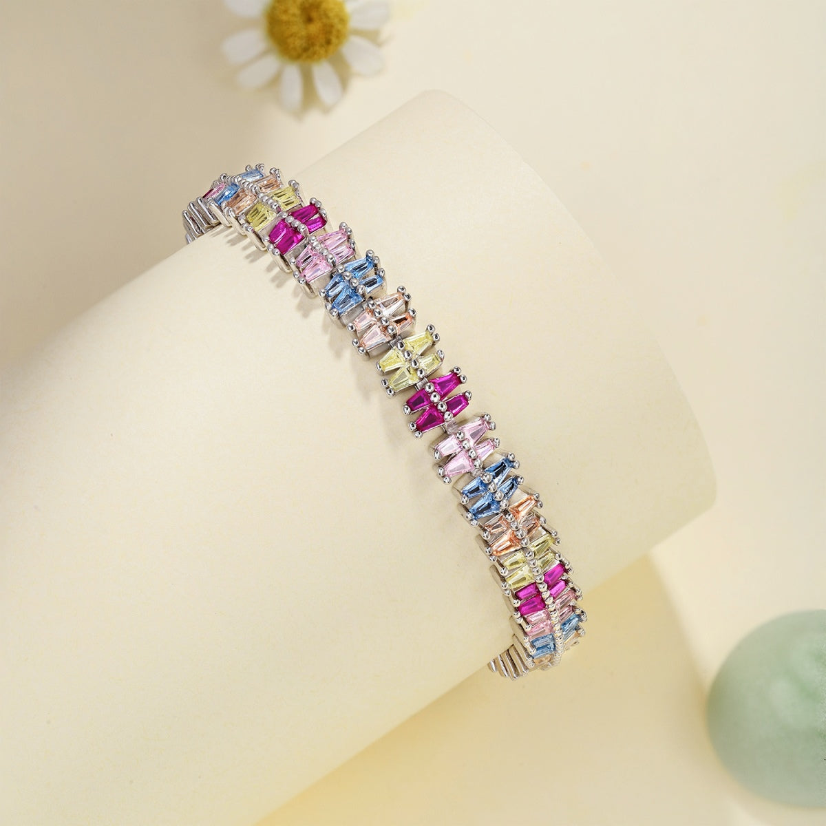 [Max Jewelry ]Sparkling Exquisite Multi Cut Party Bracelet