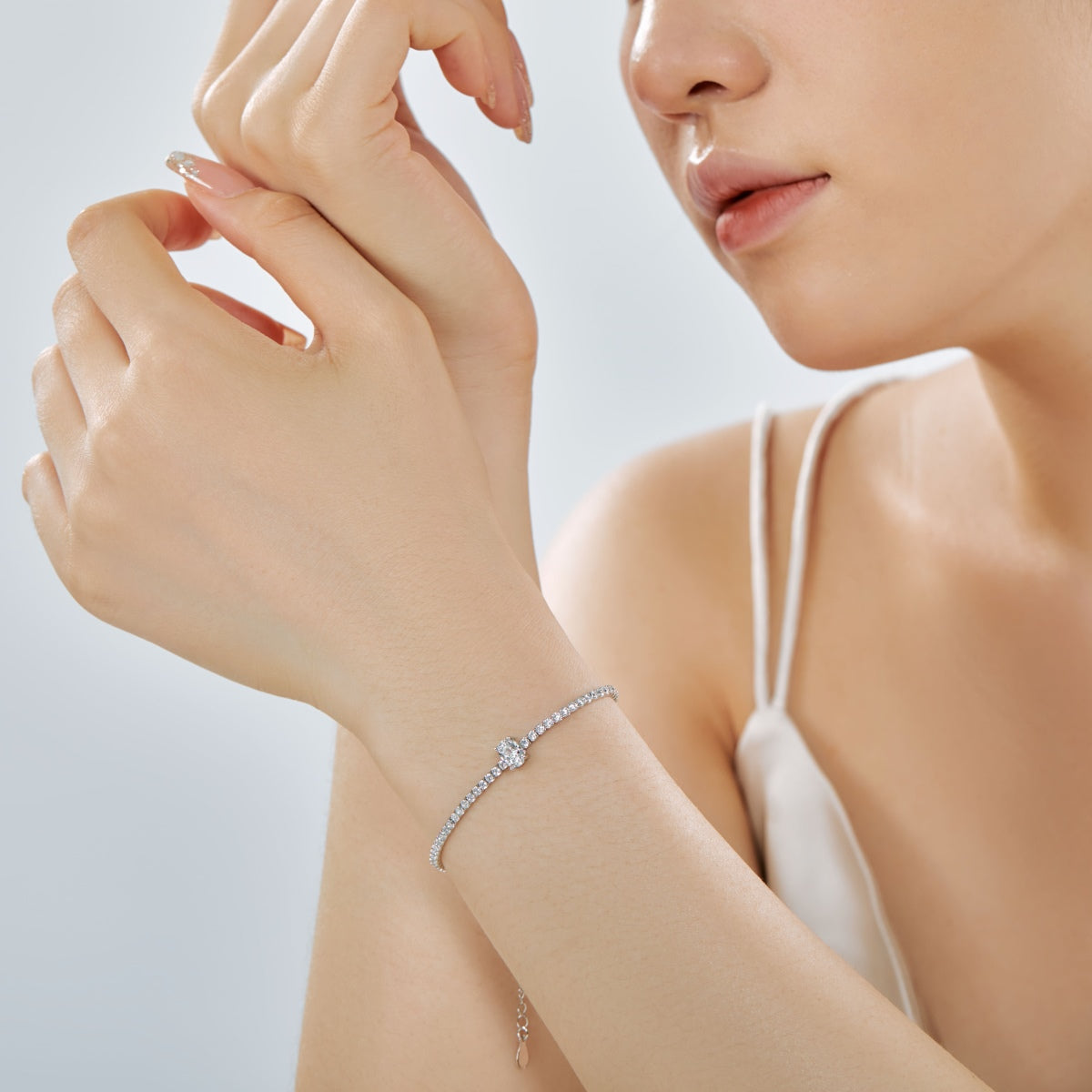 [Max Jewelry ]0.75 Carat Exquisite Oval Cut Daily Bracelet