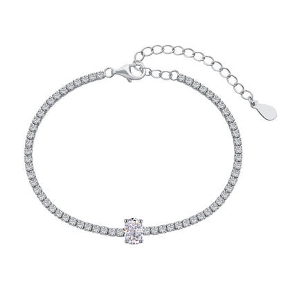 [Max Jewelry ]0.75 Carat Exquisite Oval Cut Daily Bracelet