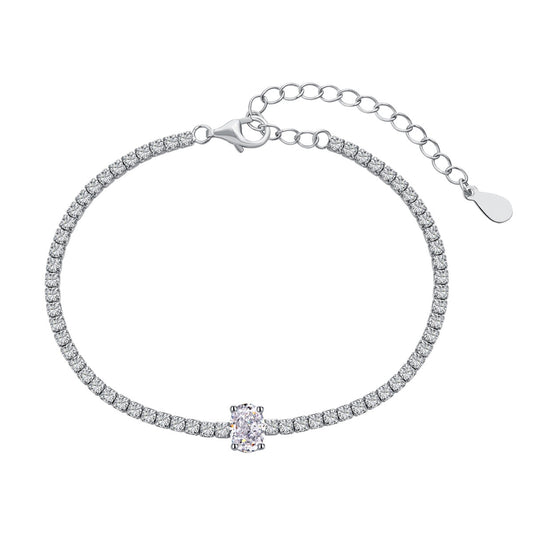 [Max Jewelry ]0.75 Carat Exquisite Oval Cut Daily Bracelet