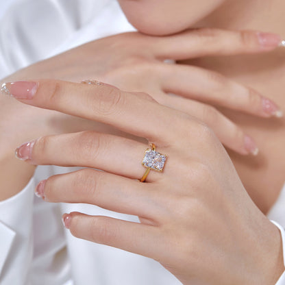 [Max Jewelry ]4.0 Carat Ornate Enchanting Radiand Cut Banquet Ring
