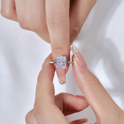 [Max Jewelry ]4.0 Carat Ornate Enchanting Radiand Cut Banquet Ring