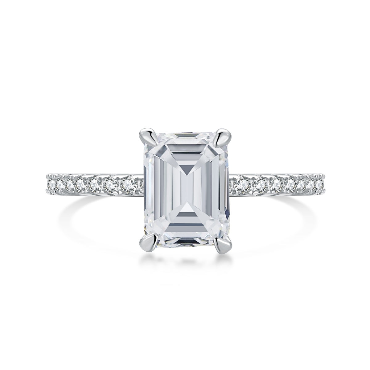 [Max Jewelry ]2.0 Carat Scintillating Ornate Radiant Cut Party Ring