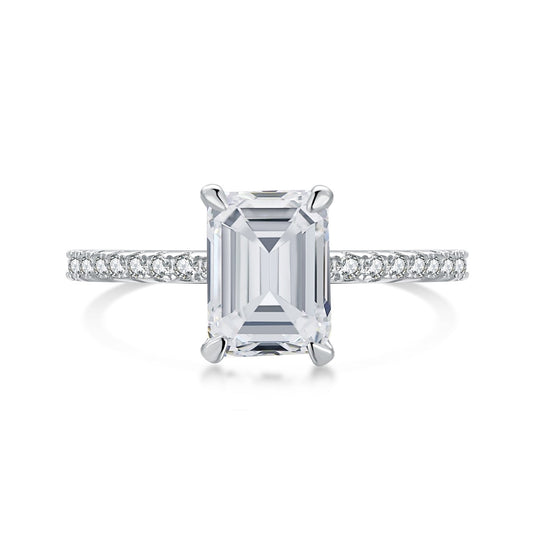 [Max Jewelry ]2.0 Carat Scintillating Ornate Radiant Cut Party Ring