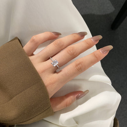 [Max Jewelry ]2.0 Carat Scintillating Ornate Radiant Cut Party Ring