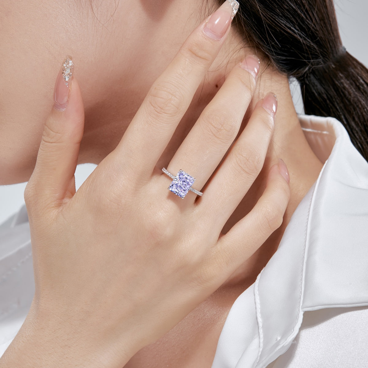 [Max Jewelry ]4.0 Carat Luxurious Engagement Ring
