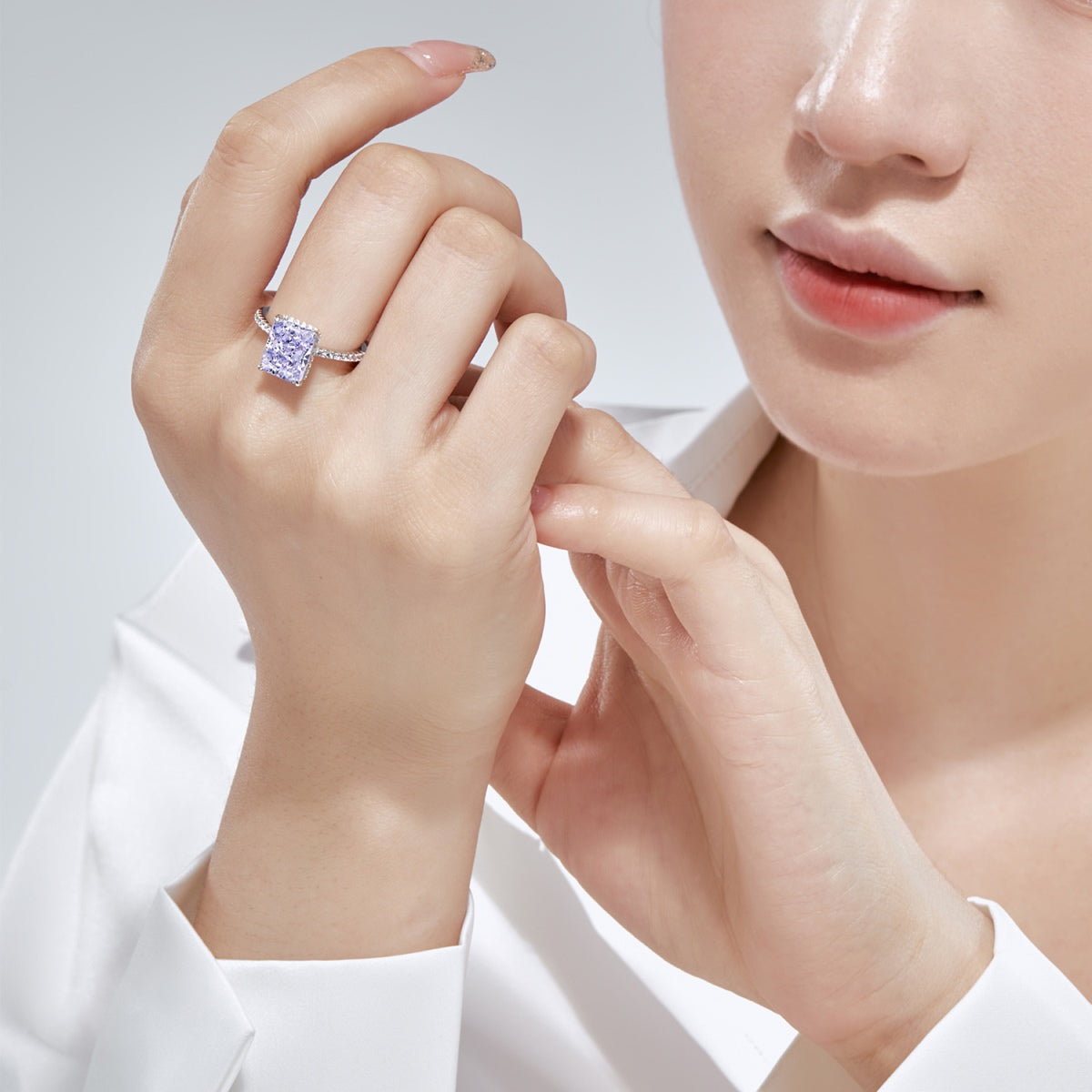[Max Jewelry ]4.0 Carat Luxurious Engagement Ring