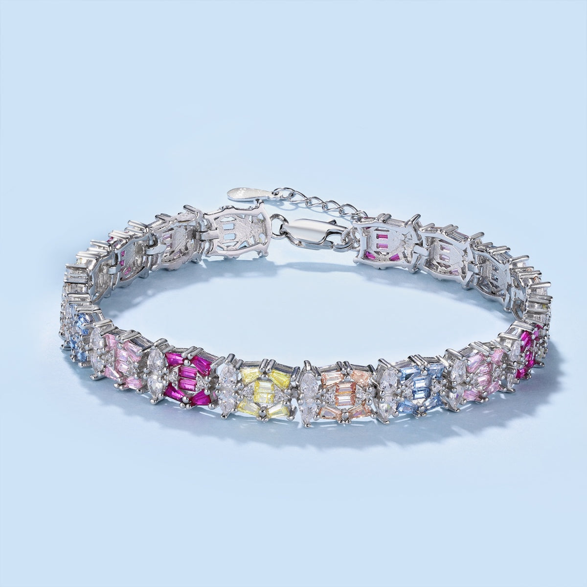 [Max Jewelry ]Delicate Colorful Multi Cut Party Bracelet