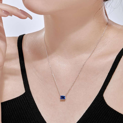 [Max Jewelry ]Luxurious Square Shape Colorful Necalack