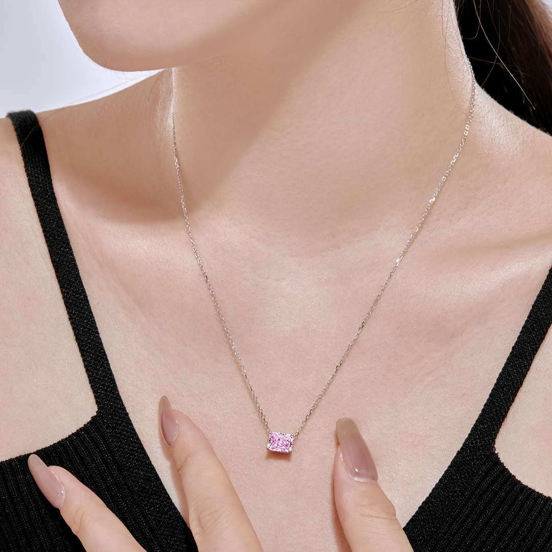 [Max Jewelry ]Luxurious Square Shape Colorful Necalack