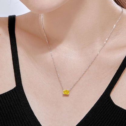 [Max Jewelry ]Luxurious Square Shape Colorful Necalack