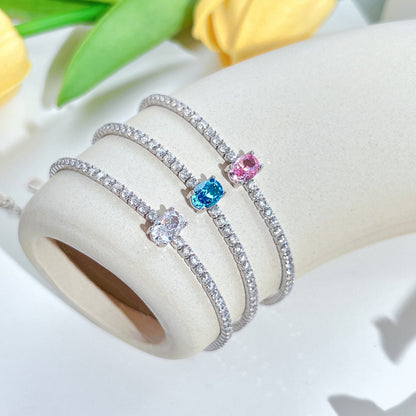 [Max Jewelry ]0.75 Carat Exquisite Oval Cut Daily Bracelet
