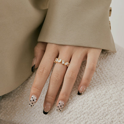 [Max Jewelry ]Delicate Multi Cut Ring