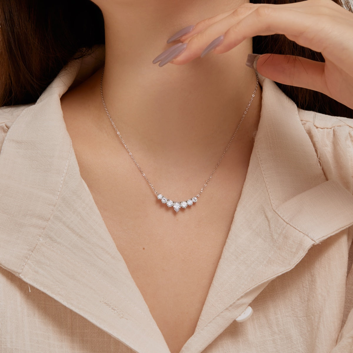 [Max Jewelry ]Dainty Colorful Heart Necklace