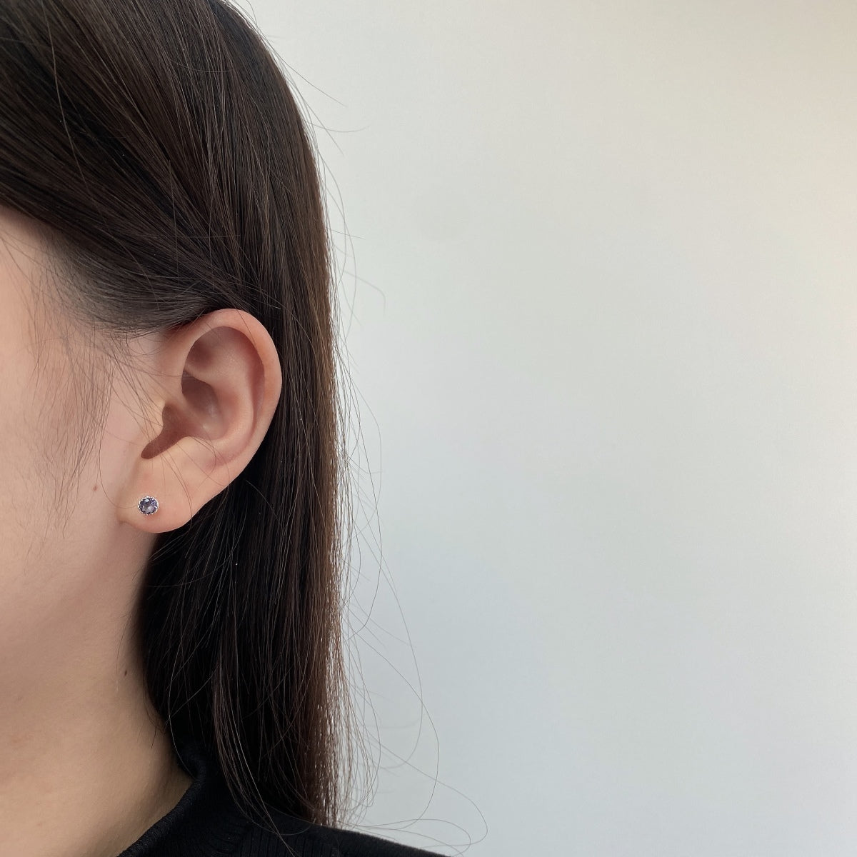 [Max Jewelry ]Sparkling Colorful Round Shape Earrings