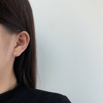 [Max Jewelry ]Sparkling Colorful Round Shape Earrings
