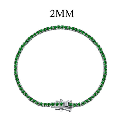 [Max Jewelry ]Radiant Colorful Round Cut Party Bracelet