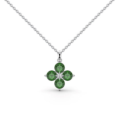 [Max Jewelry ]Four-Leaf Clover And Eight-Pointed Star Necklace
