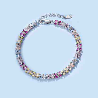 [Max Jewelry ]Radiant Colorful Emerald Cut Party Bracelet