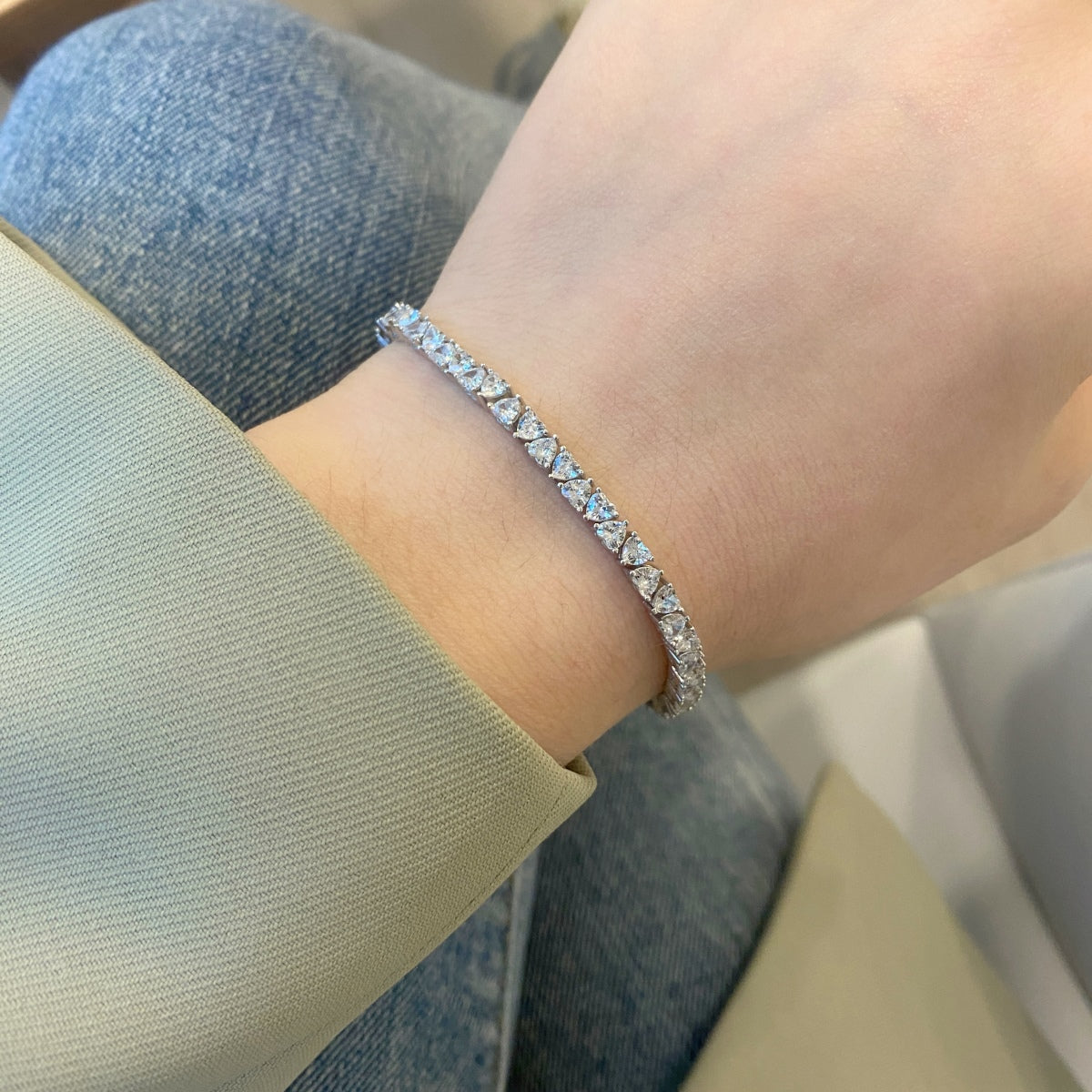 [Max Jewelry ]Dazzling Romantic Heart Shape Lover Bracelet
