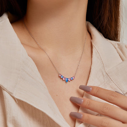 [Max Jewelry ]Dainty Colorful Heart Necklace