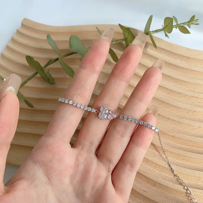 [Max Jewelry ]Dazzling Unique Multi Shape Lover Bracelet