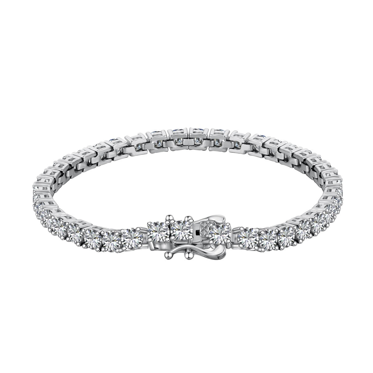 [Max Jewelry ]Luxurious Ornate Round Cut Tennis Bracelet