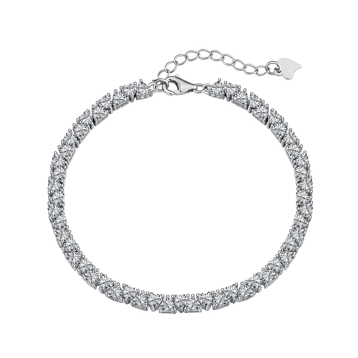 [Max Jewelry ]Dazzling Romantic Heart Shape Lover Bracelet