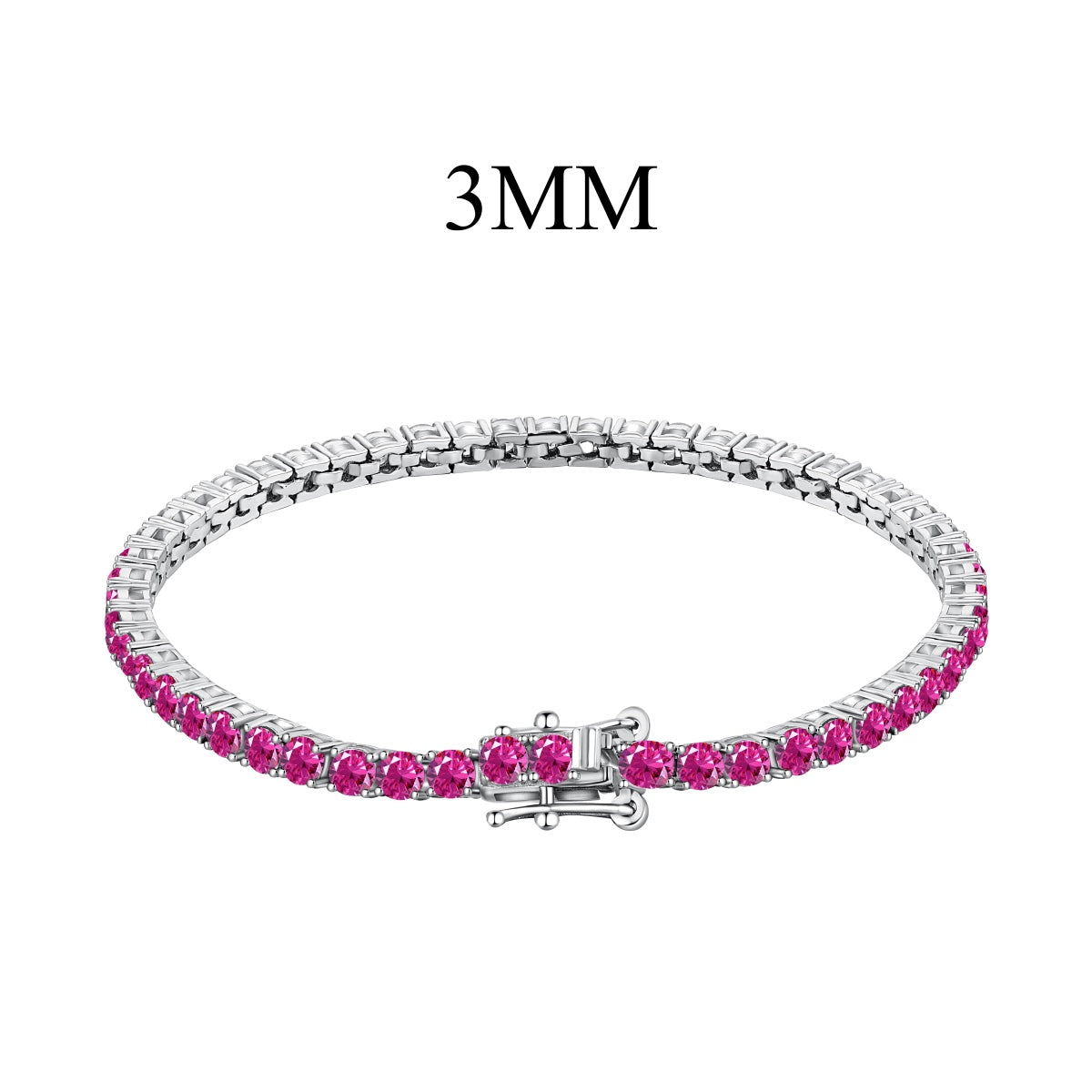 [Max Jewelry ]Radiant Colorful Round Cut Party Bracelet